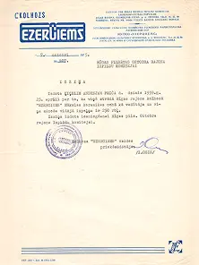Kolhoza Ezerciems izziņa